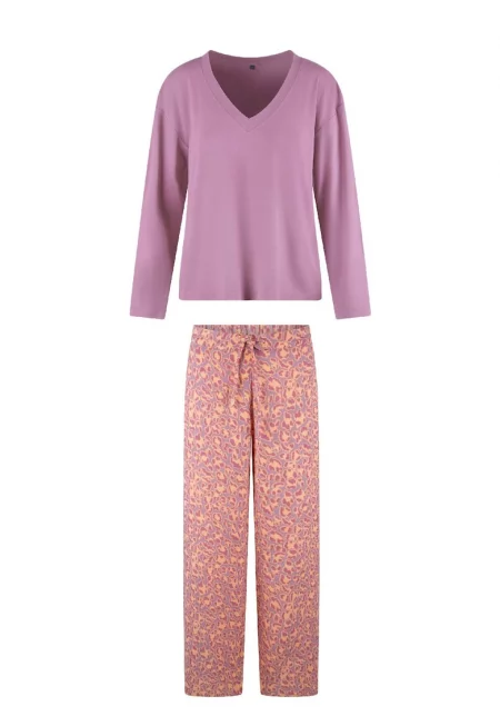 Свободна шпиц пижама - Многоцветен