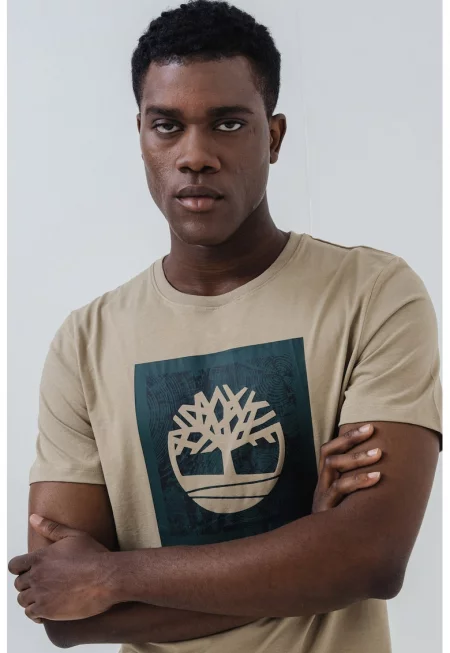 Тениска с контрастен принт