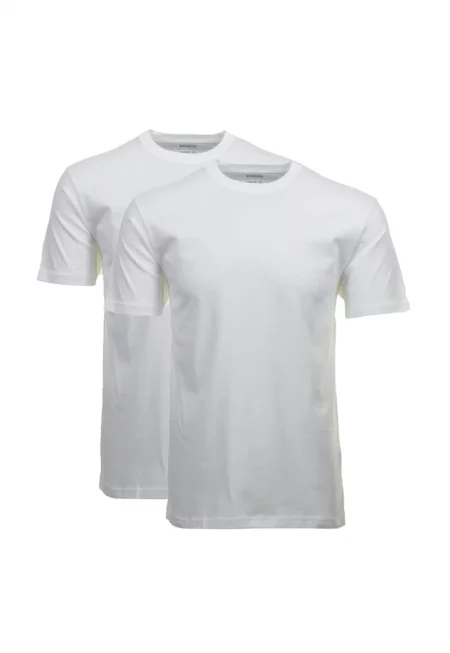 Тениски с овално деколте - 2 броя - Бял