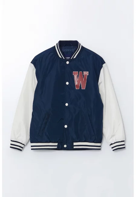 Яке бомбър с джобове встрани