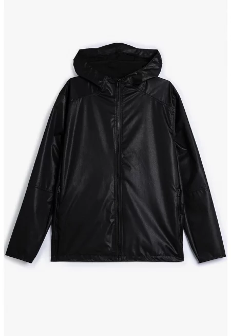 Яке с качулка и джобове с цип