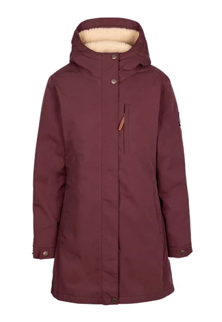 Зимно трекинг яке Risha с подплата и качулка - Тъмно лилаво