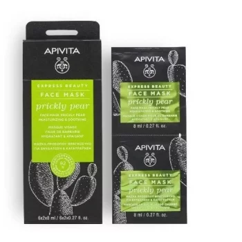 АПИВИТА ЕКСПРЕСНА КРАСОТА Хидратираща и успокояваща маска за лице с кактус 6х2х8 мл.