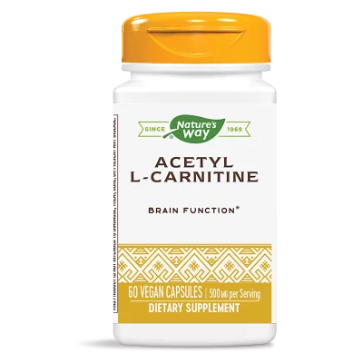 Ацетил-Л-Карнитин - За мозъчната функция, 500 mg, 60 капсули