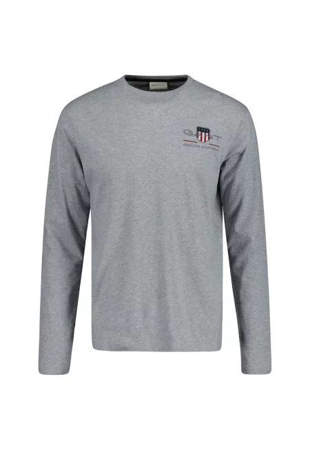 Блуза Shield с овално деколте - Сив