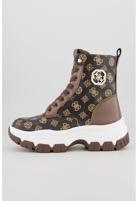 Боти от еко кожа с лого