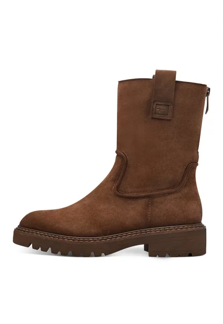 Боти с масивен ток - Кафяв