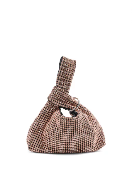 Чанта Bucket с декоративни камъни