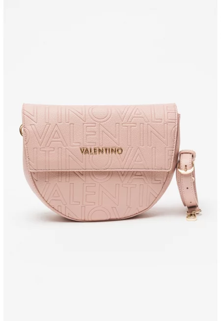 Чанта Pansy с лого - Бледо розово