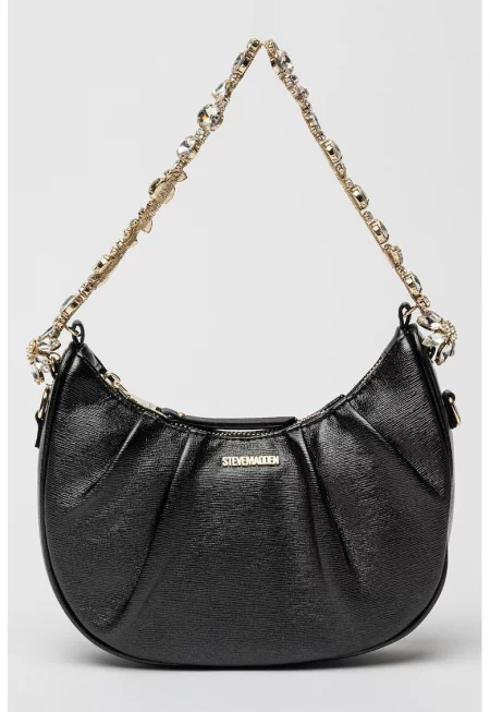 Чанта през рамо Bfayes-s с метално лого - Черен