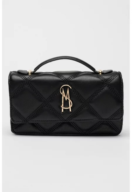 Чанта през рамо Bjeffa от еко кожа - Черен/Избеляло черно