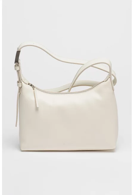 Чанта през рамо от еко кожа - Бял