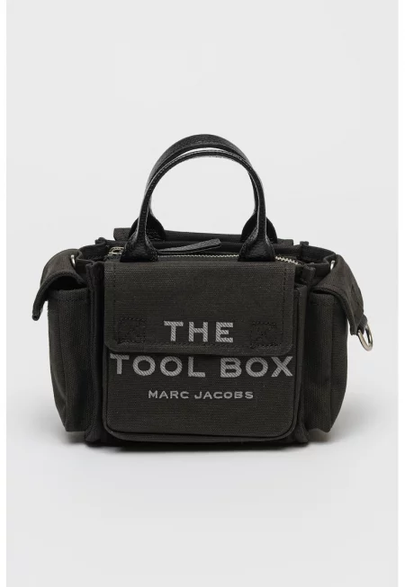 Чанта през рамо с джобове - Черен