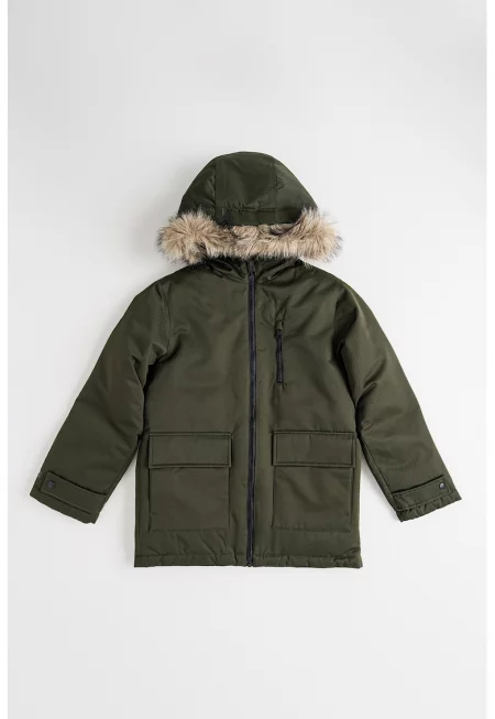 Дълго яке с цип