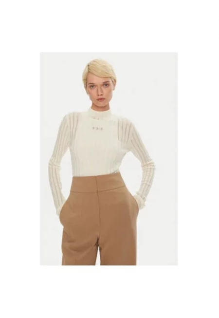 Дамска блуза -  304333941 - Вълна - Бежов