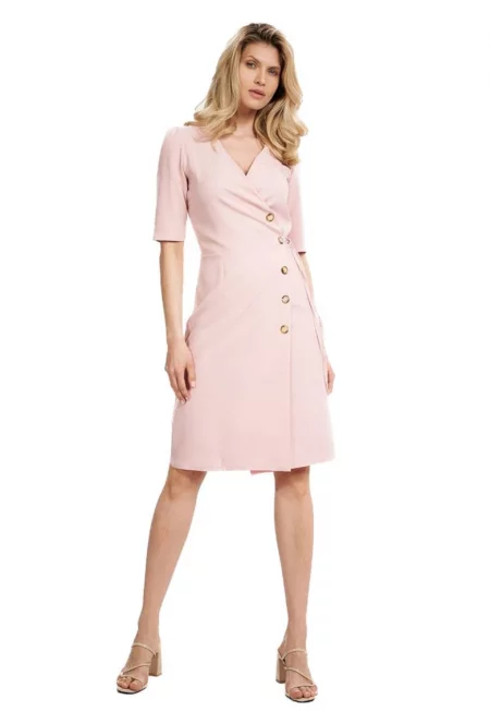 Дамска мини рокля Ettarre M703 розова