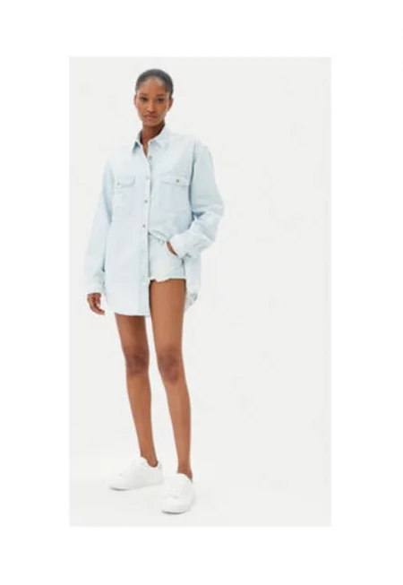 Дамска риза -  24864 CLASSIC - 100% памук - светлосиня - Син