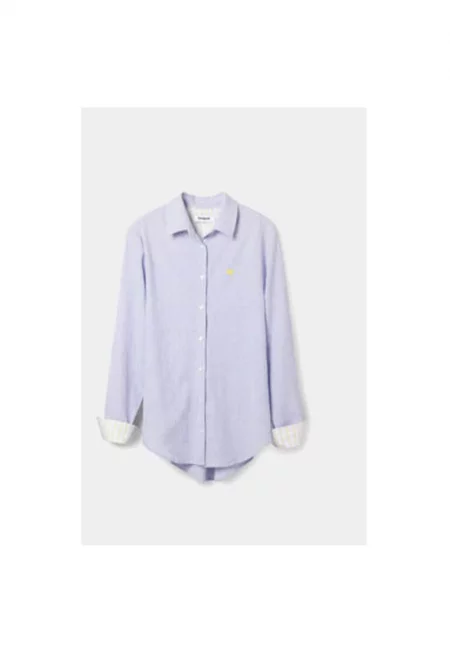 Дамска риза -  303777340 - Памук - XS INTL - Син