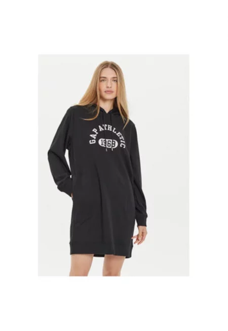 Дамска рокля -  304454172 - Памук/Полиестер - Черна