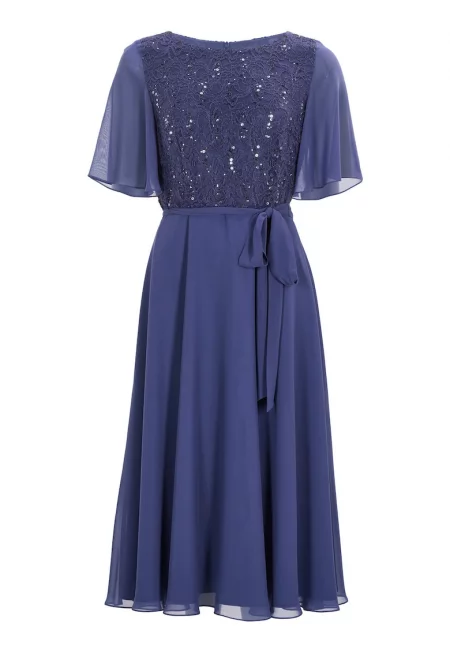 Дамска рокля  5AI02500 - Полиестер - Син