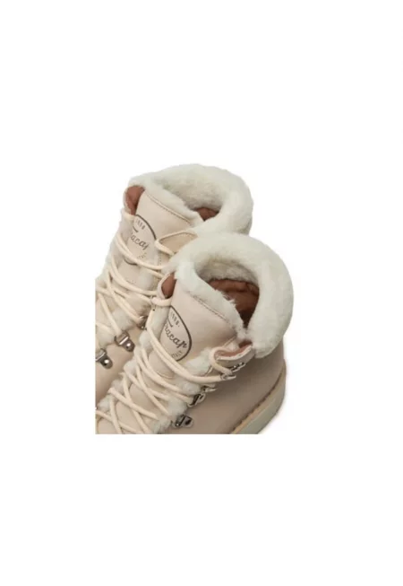 Дамски ботуши  304422546 - Естествена кожа - Бежов - Бежов