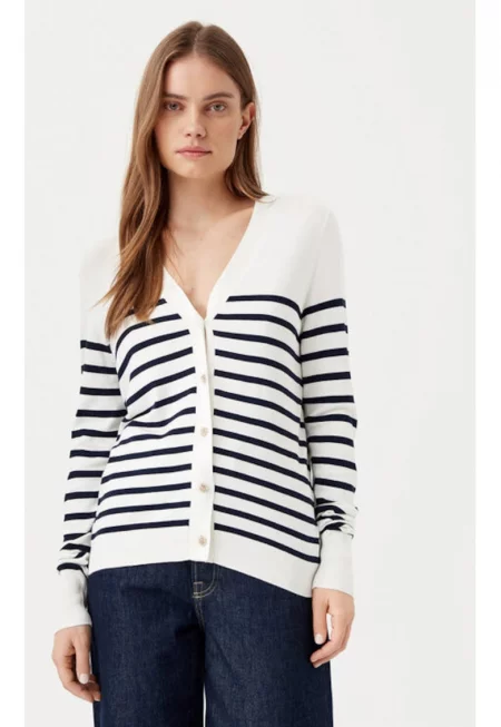 Дамски кардиган -  304903168 - Вискоза - Бял