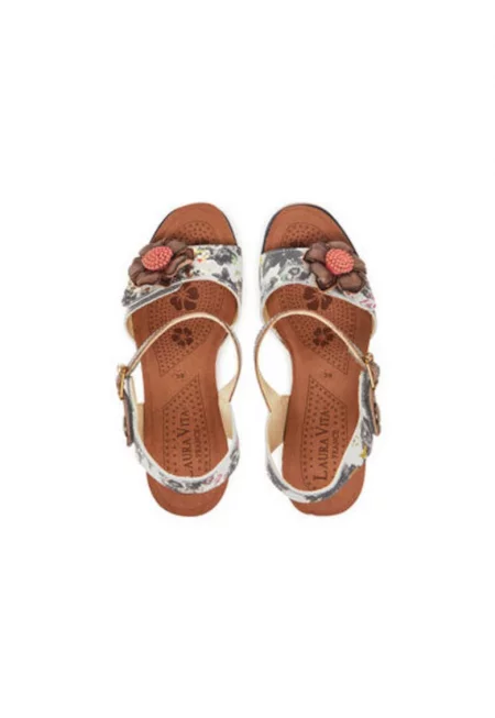 Дамски сандали - DECBYO 22 -  Естествена кожа - Сив