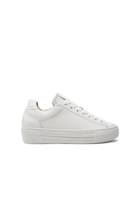 Дамски спортни обувки -  303787 - Естествена кожа - Бели -