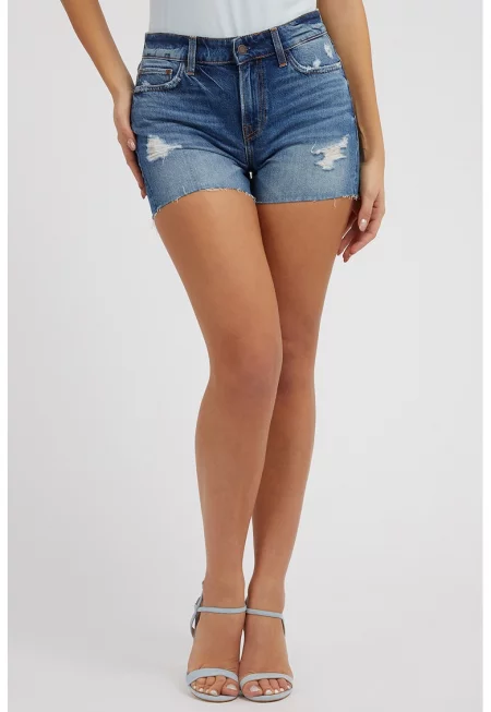 Дънков къс панталон със стандартна кройка