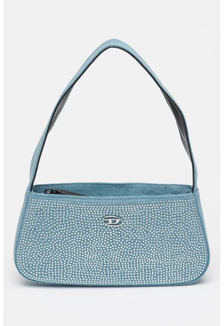 Дънкова чанта Julie с декоративни камъни