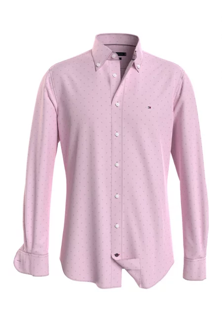 Десенирана памучна риза