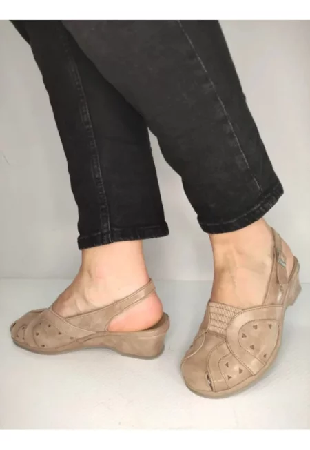 Ежедневни дамски сандали  0019Pt Roma 03-N Бежови - Бежови - Бежов