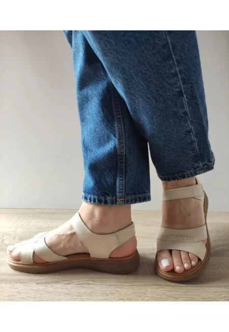 Ежедневни дамски сандали  33182 Бежови - Бежови