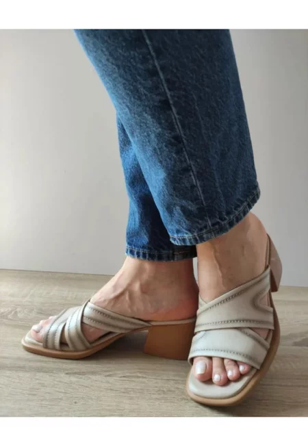 Ежедневни сабо дамски  60012C 14-N Бежов - Бежов