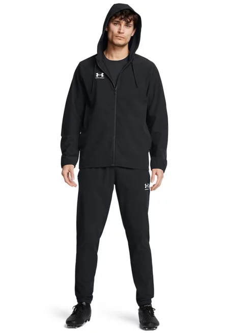 Футболен екип Challenger с качулка - Бял/Черен