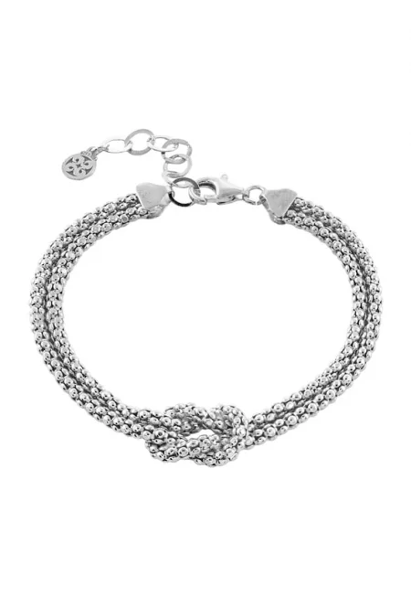 Гривна от стерлингово сребро - Сребрист