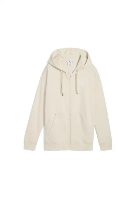 Hanorac cu fermoar  pentru Femei - class relaxed full-zip hoodie tr - 685033-87 - Alb - Бял