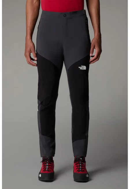 Хайкинг панталон с лого - Черен/Антрацитно сиво