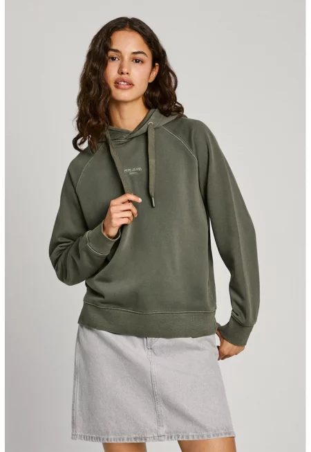 Худи с реглан ръкави - Каки