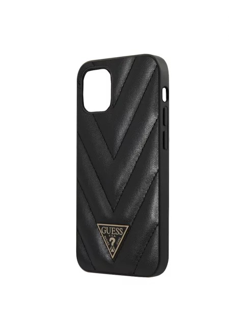 Калъф Cover  V Quilted за iPhone 12 Mini GUHCP12SPUVQTMLBK - Black