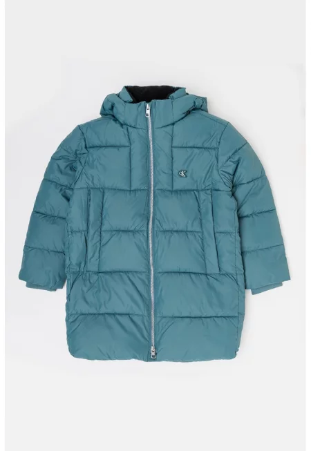 Капитонирано зимно яке - Аква зелено