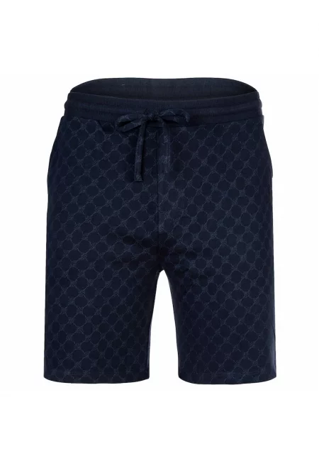 Къс спортен панталон с връзки - Син