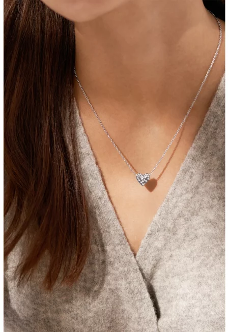 Колие със сърцевидна висулка