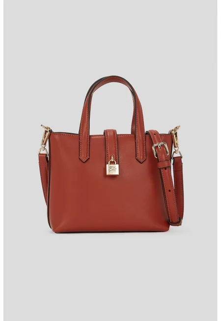 Кожена чанта Autograph - Керемидено червено