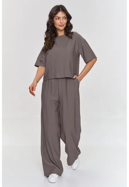 Макадамия - Комплект тениска и широки панталони