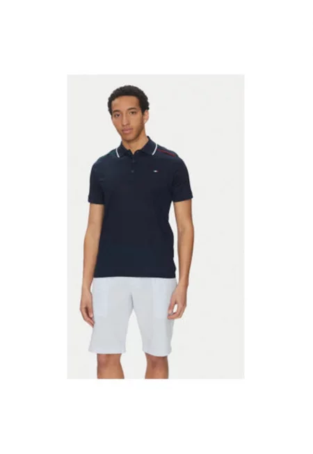 Мъжка поло риза  25411282 - памук - тъмносиня - Тъмносин