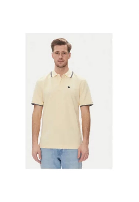 Мъжка поло тениска  112362826 - Памук - Жълт - Жълт