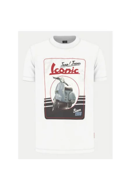 Мъжка тениска -  304687884 - Органичен памук - Бяла - Бял