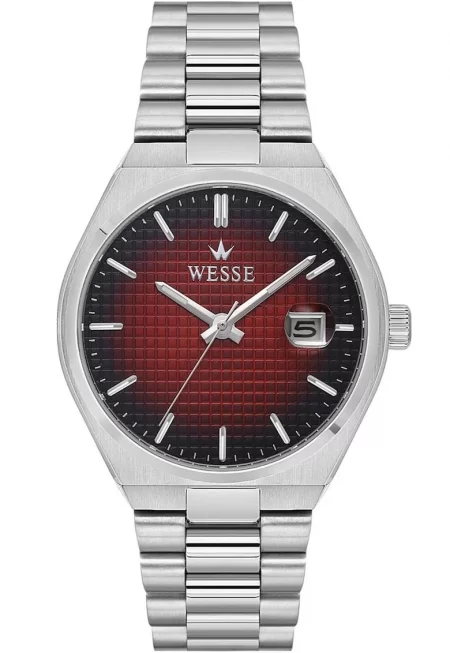 Мъжки часовник  WWG209508 40мм - метална каишка - бордо циферблат - водоустойчив на 5 ATM