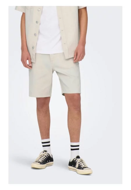 Мъжки панталон -  60815 - Памук - Екрю